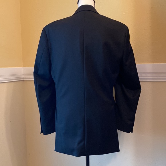 Pronto Uomo Platinum Men’s Black Jacket; Size 37 Regular - Picture 2 of 5